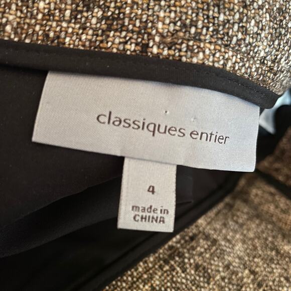 Classiques Entier Vintage Wool blend tweed Pencil Skirt 4 - Picture 7 of 11